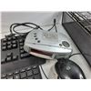 Image 4 : (2)  Keyboards, Durabrand Radio Alarm, Computer Mouse, Headphones, File Organizer, As Is
