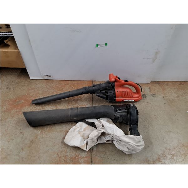 *Black & Decker Corded Blower & Blower Attachment - Powers On, As Is