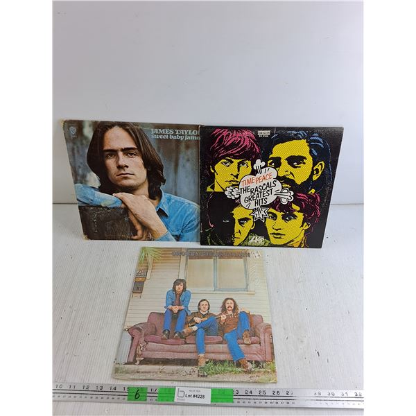 Vinyl Records - James Taylor, Crosby, Stills & Nash, The Rascals