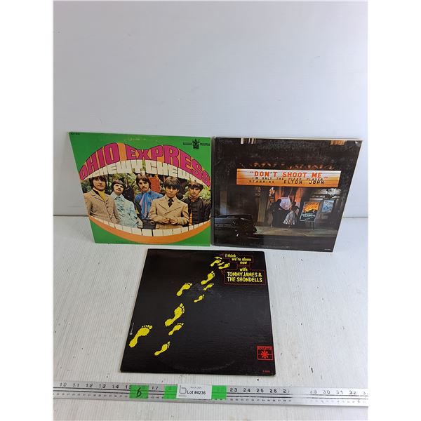 Vinyl Records - Ohio Express, Elton John, Tommy James & The Shondells