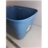 Image 3 : Plastic Storage Tote 23" x 19" x 13", Cannot Ship