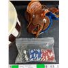 Image 4 : Poker Chip Tray, Poker Chips, Miniature Horse Saddle
