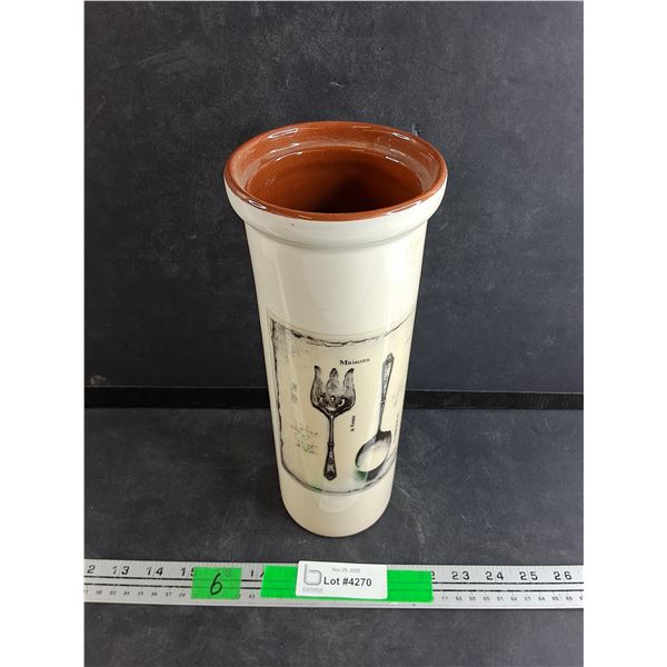 Ceramic Vase 11" x 4"