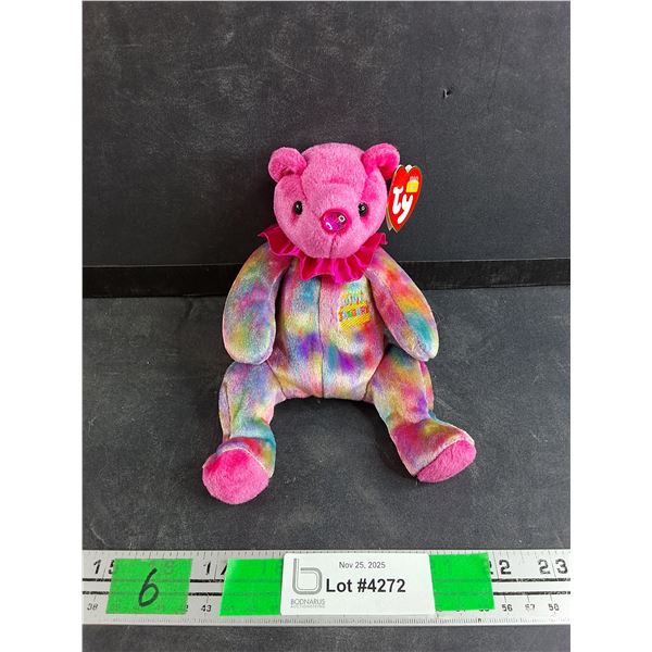 TY January Birthday Bear - Garnet - 2001