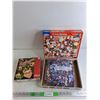 1000 & 750 pc Jigsaw Puzzles - (White Mountain-Crazy Santas,  A Christmas Story) - Complete