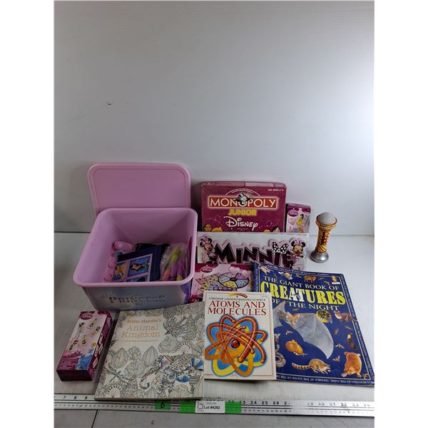 Disney Games, Happy Okee Microphone, Banner, New Coloring Book, Mags, Misc