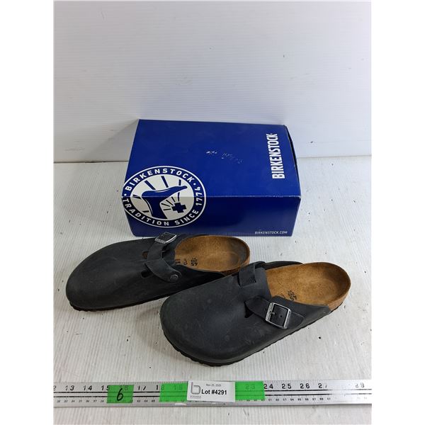 Mens Birkenstock Boston BS Leather Shoes - Size 12- (Worn 1x )