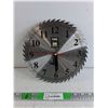 Image 1 : Power Fist Circular Saw Blade Wall Clock - As Is