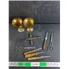 Image 1 : Brass Goblets, Letter Opener, Scissors, Kitchen Knives
