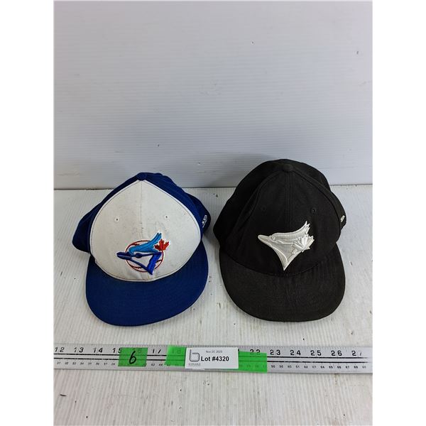 Toronto Blue Jays Hats - New Era- 59FIFTY Brand- (Blue Size 7 1/4), (Black Size 7 1/8)