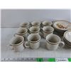 Image 2 : Mountain Wood Stoneware Coffee Cups & Saucers