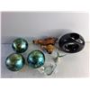Image 6 : Ceramic Orbs, Candle Holder, Nesting Dogs, Glass Pig, West Germany Hummingbird, Xmas Paper