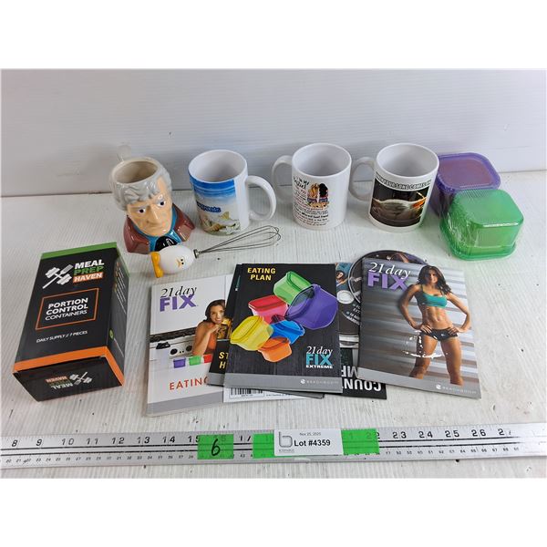 Ceramic Mugs, Doctor Who Mug,  21 Day Fix Eating Plan Set with Containers (New) , Small Egg Whisk