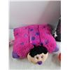 Image 2 : (2) Kids Pillows - (Dream Lites Pillow Pet Ladybug & Sequin Color Change), Fisher Price Toy Popper