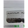 Image 2 : (4)  Platinum Mud Flap Covers 10" x 4 3/4"