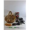 Image 1 : Wicker Basket 15" x 13" x 15", Sirius & Garmin Navigators - As Is, Bullet Polisher, Shoe Brush