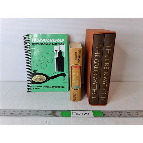 (5) Books- Cookbook, Companion Library, The Greek Myths