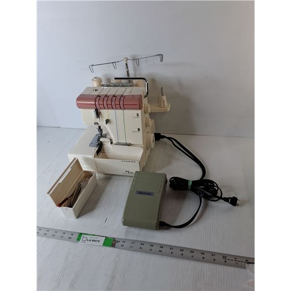 Janome Sewing Machine, Pedal & Accessories- As Is, Cannot Ship