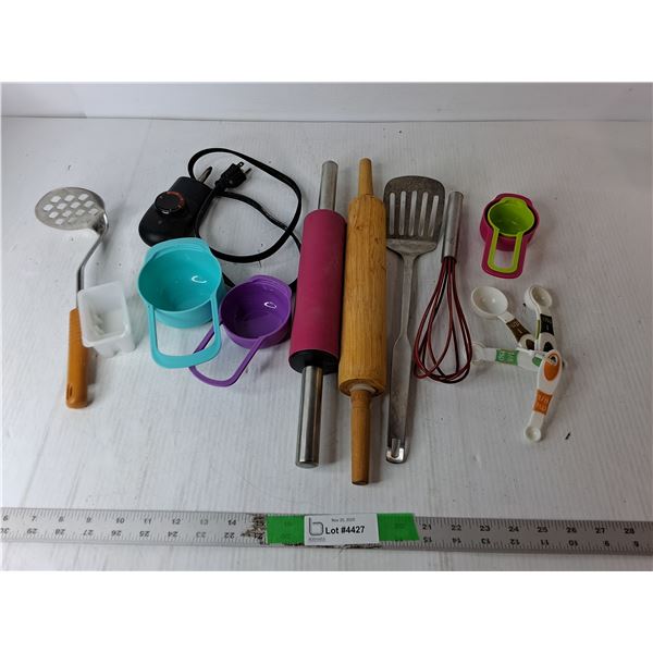 Rolling Pins, Whisk, Measuring Spoons, Misc.