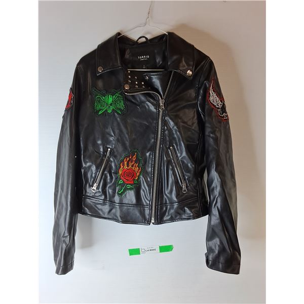 *Torrid Faux Leather Jacket-0
