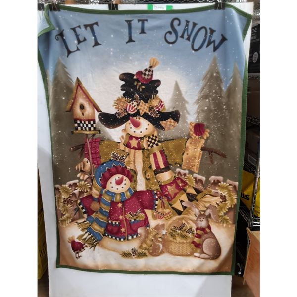 'Let It Snow' Throw Blanket