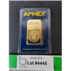 Image 1 : ^ Apmex 1 Oz. Gold Ingot, Cannot Authenticate