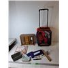 Image 1 : Spiderman Rolling Suitcase Up to 31", Food Coloring Book, Jewelry Box- As Is, Misc.