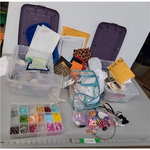 Crafting Supplies- Beads, Rings, Patterns