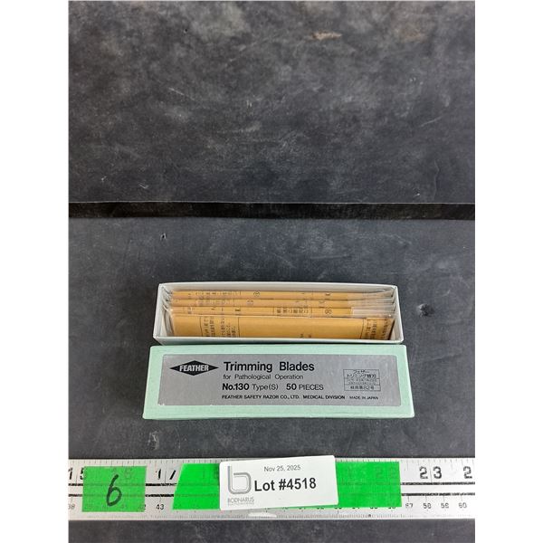 Feather Trimming Blades for Pathological Operations - New