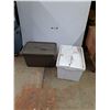 (2)  Plastic Storage Containers with Lid 22" x 15" x 12", Cannot Ship