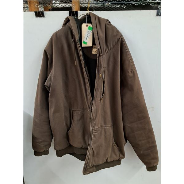 *Red Head Mens Hooded Work Jacket - Size 2XLT