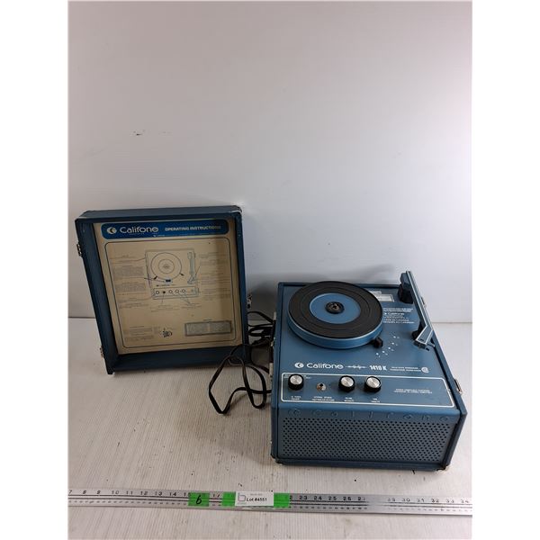 Vintage Califone 1410K Solid State Phonograph - Powers On, As Is