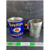 Flour Strainer, Empty BeeHive Corn Syrup Tin