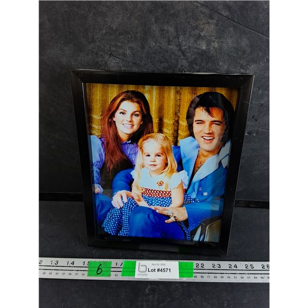 Framed Elvis Presley Family Wall Art Print 11" x 9"