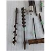 Image 2 : Vintage Hand Augers & Woodworking Tools Assortment
