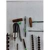 Image 3 : Vintage Hand Augers & Woodworking Tools Assortment