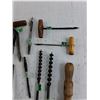 Image 4 : Vintage Hand Augers & Woodworking Tools Assortment