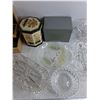 Image 4 : Jewelry Box, Various Glass Dishes, Markman Cup, Ceramic Pot with Lid, Misc
