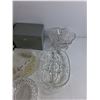 Image 5 : Jewelry Box, Various Glass Dishes, Markman Cup, Ceramic Pot with Lid, Misc