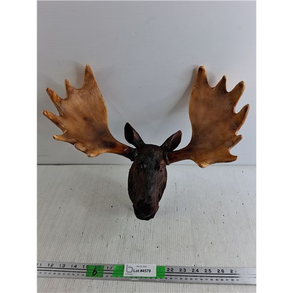 Chalk Moose Head Wall Decor