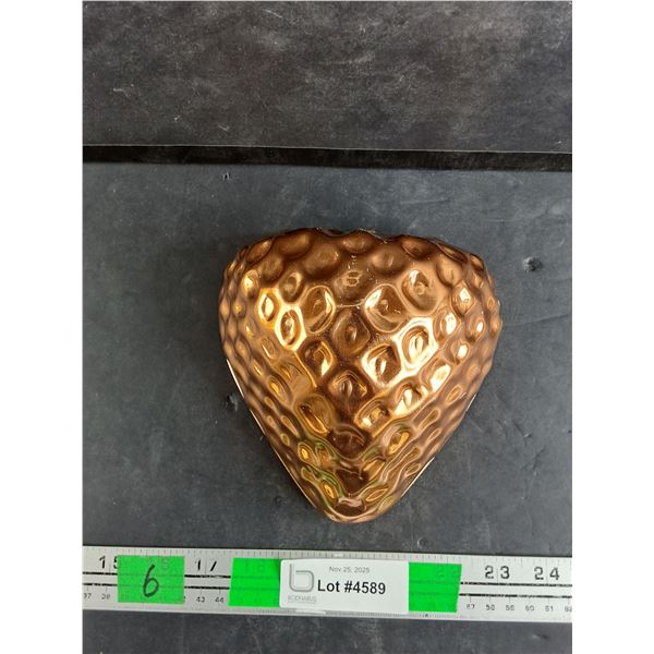 Copper Strawberry Wall Decor
