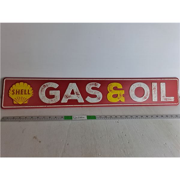 Shell Sign - L 36" W 6", Pickup Preferred