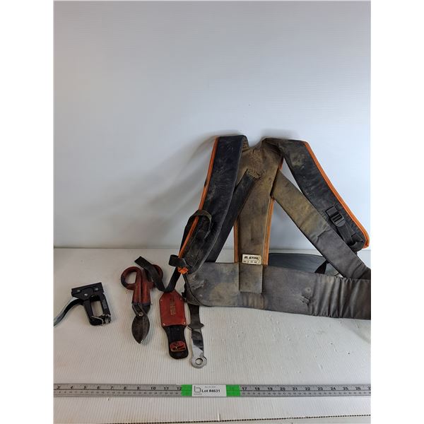 Stihl Vest, Stapler, Clippers- As Is