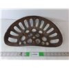 Vintage Cast Iron Tractor Seat 16.5" Across