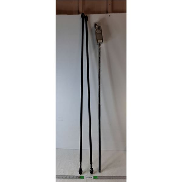 (3) Acorn Rod Kits 47" -83", Cannot Ship