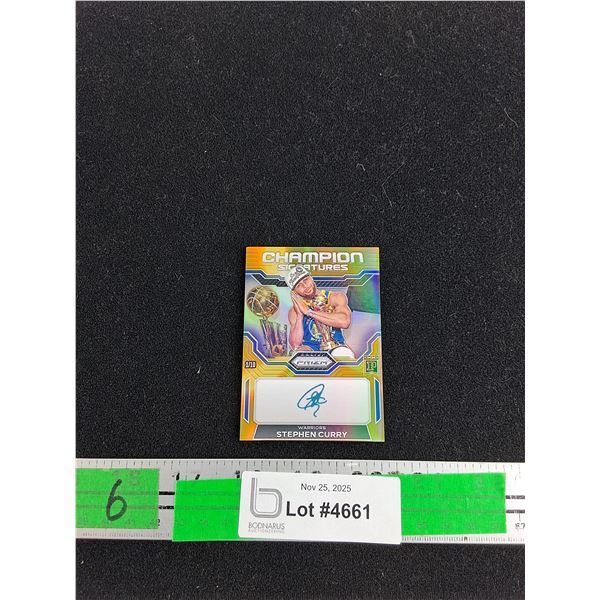 Champion Signatures Warriors Stephen Curry Trading Card - Authenticity Not Guaranteed