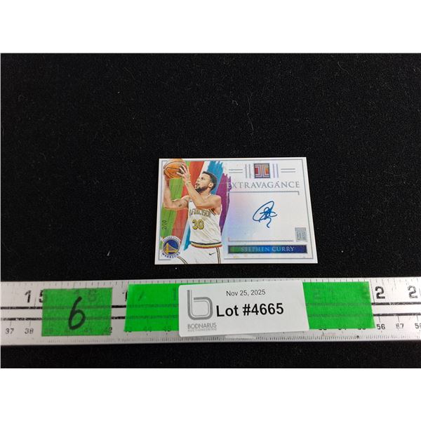 Panini Extravagance Stephen Curry Trading Card - Authenticity Not Guaranteed