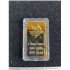 Image 2 : ^1 Troy Ounce 500 Mills 999 Gold Bar - Authenticity Not Guaranteed