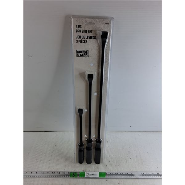 3 pc Pry Bar Set - New