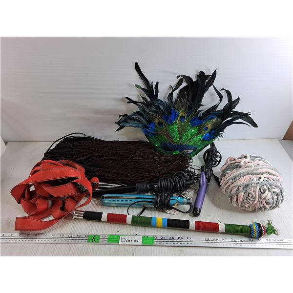 Wig, Carnival Mask, Hair Straighteners, Ratchet Strap, Misc